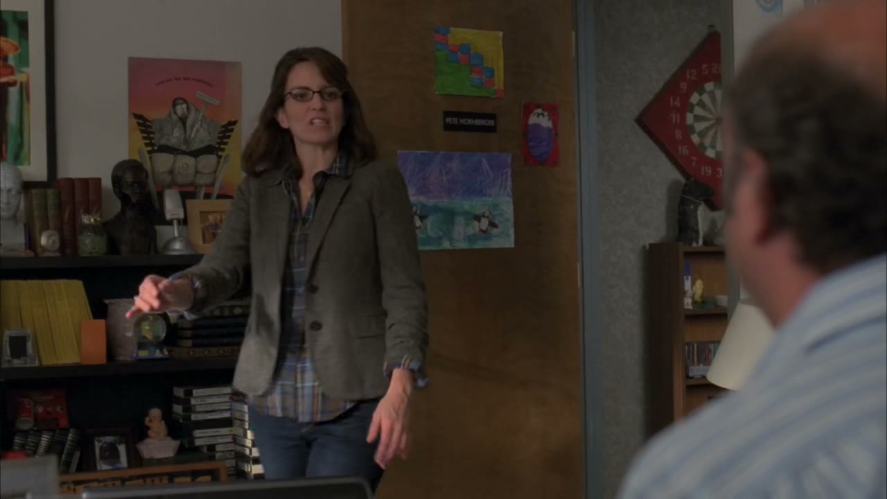 - toofer's got a head writer sign on his door.