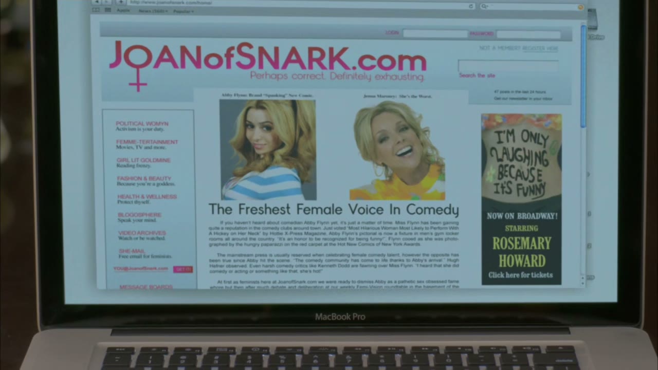- you're on joanofsnark. Com?