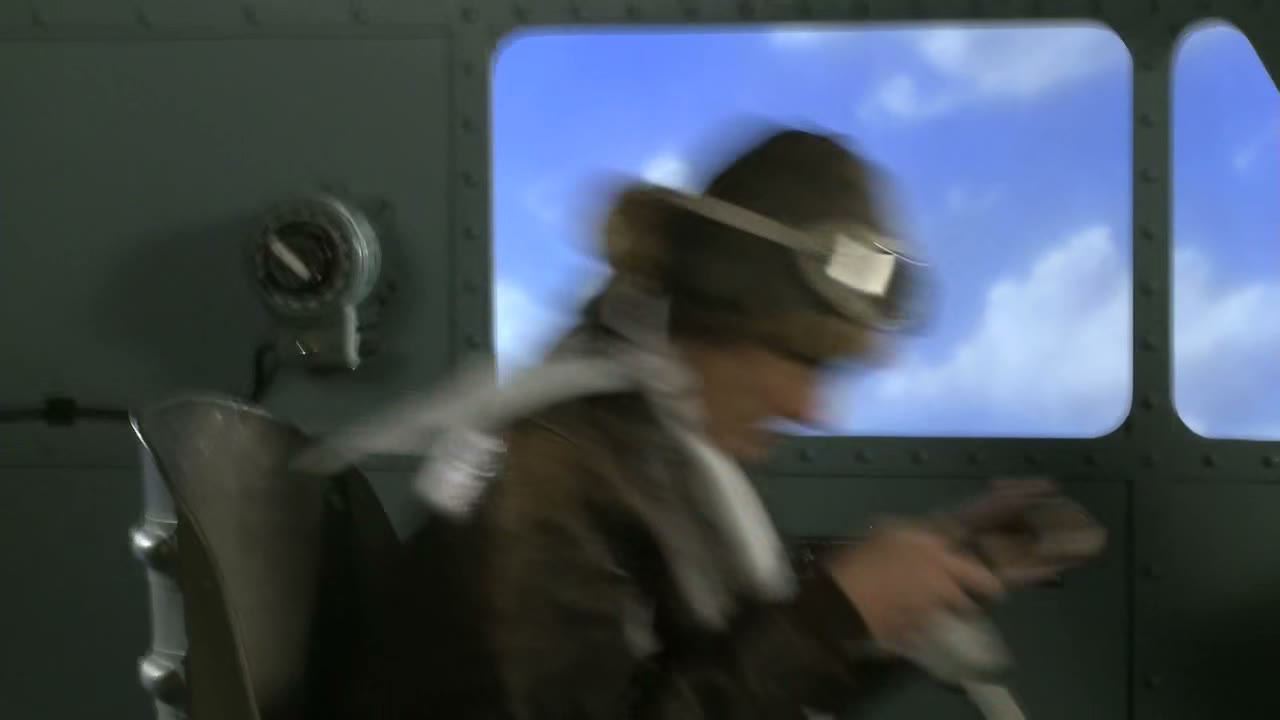 [Plane descends]