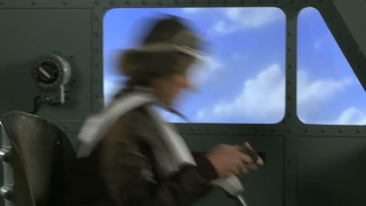 [Plane descends]