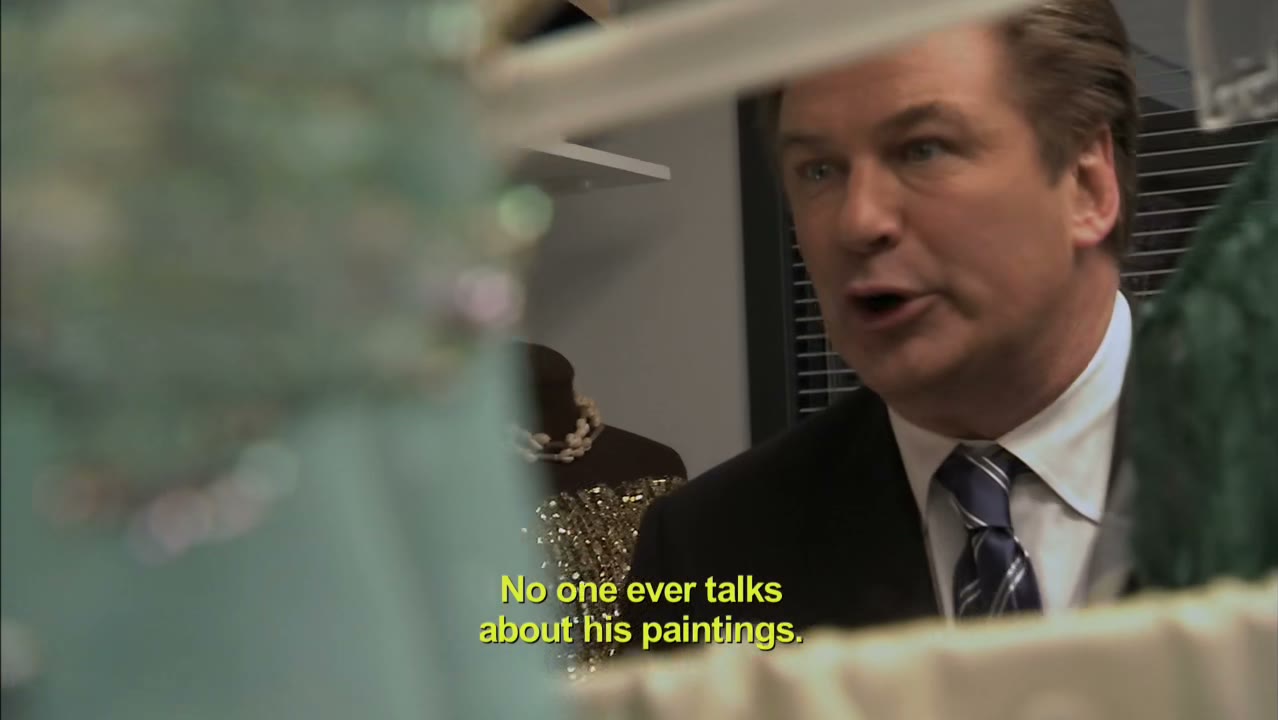 No one ever talks about his paintings.
