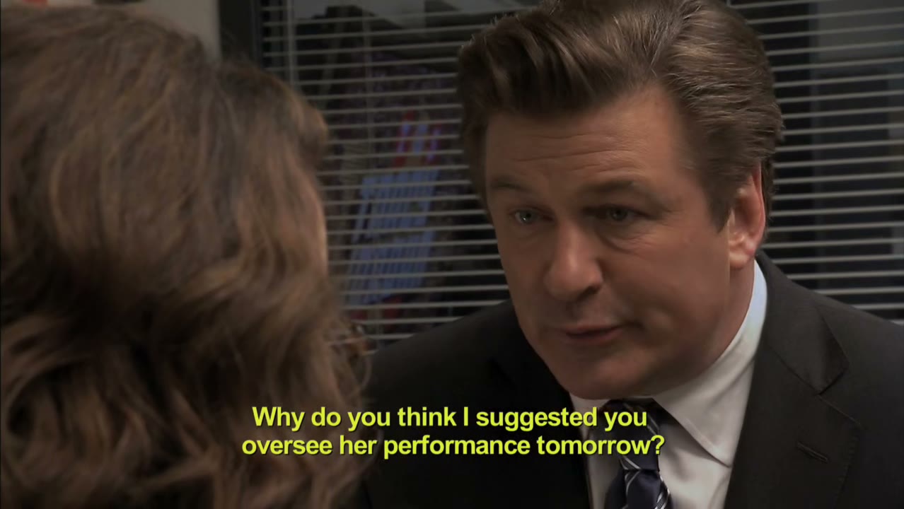Why do you think I suggested you oversee her performance tomorrow?