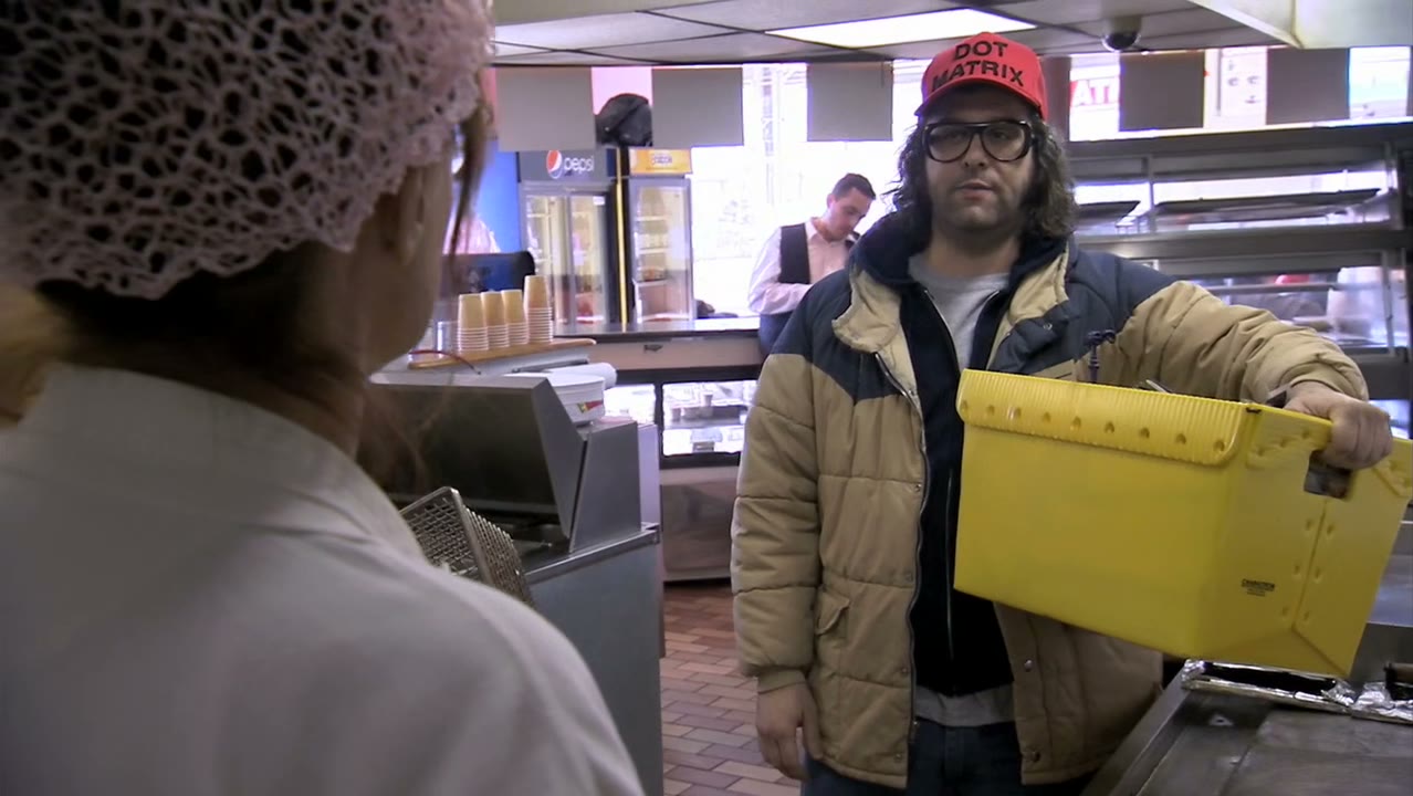 With a registered sex offender.