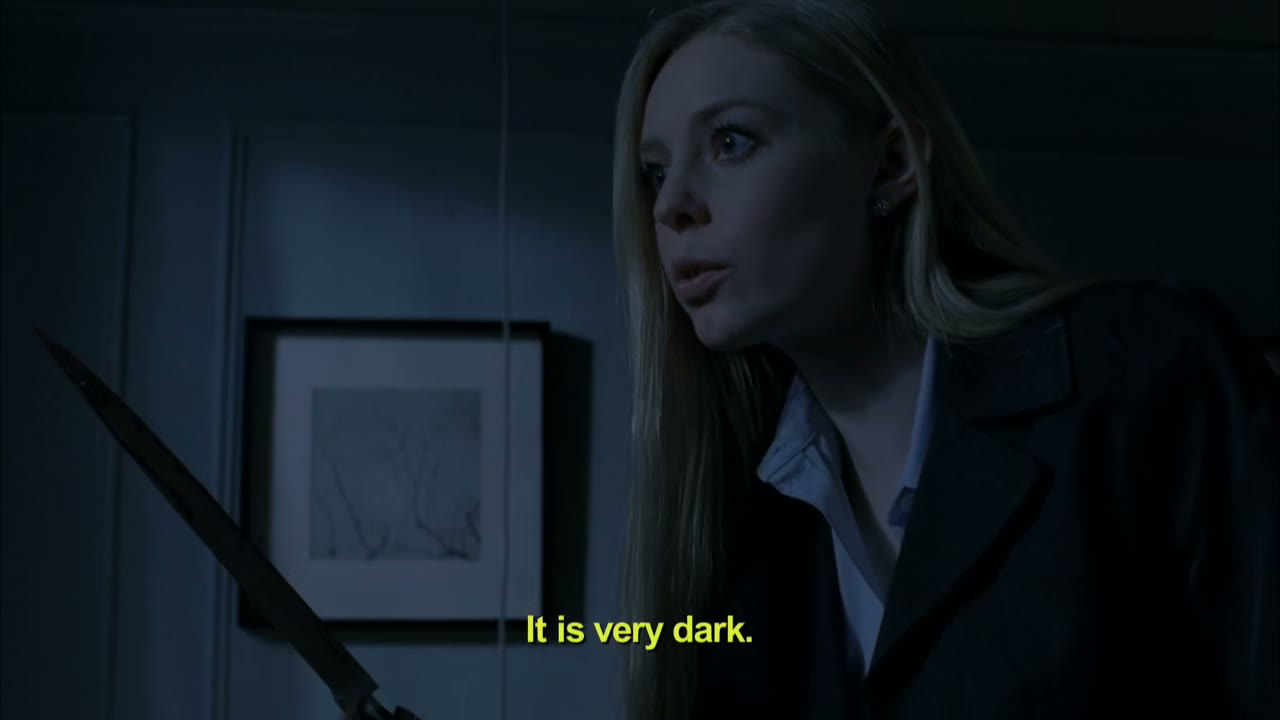 It is very dark.