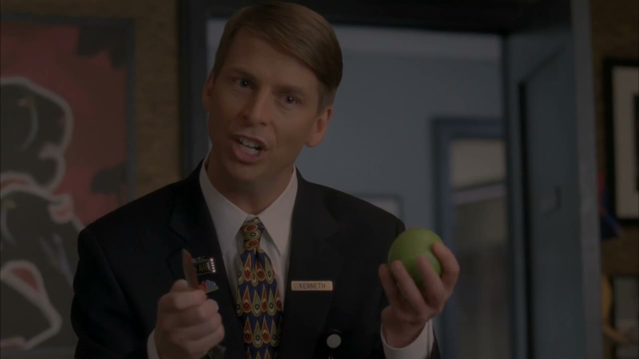 By giving them fresh apple slices.