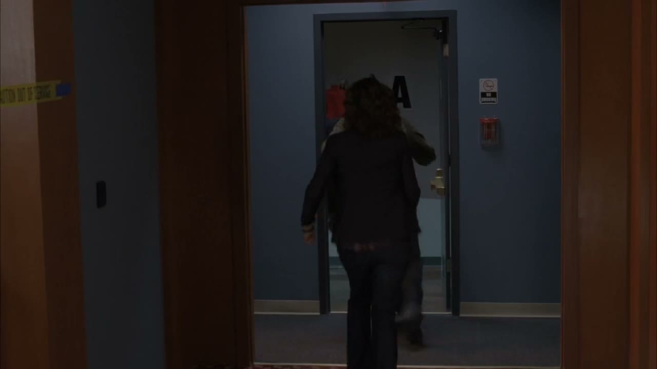 [Gunshot ricochets] - I'm okay!