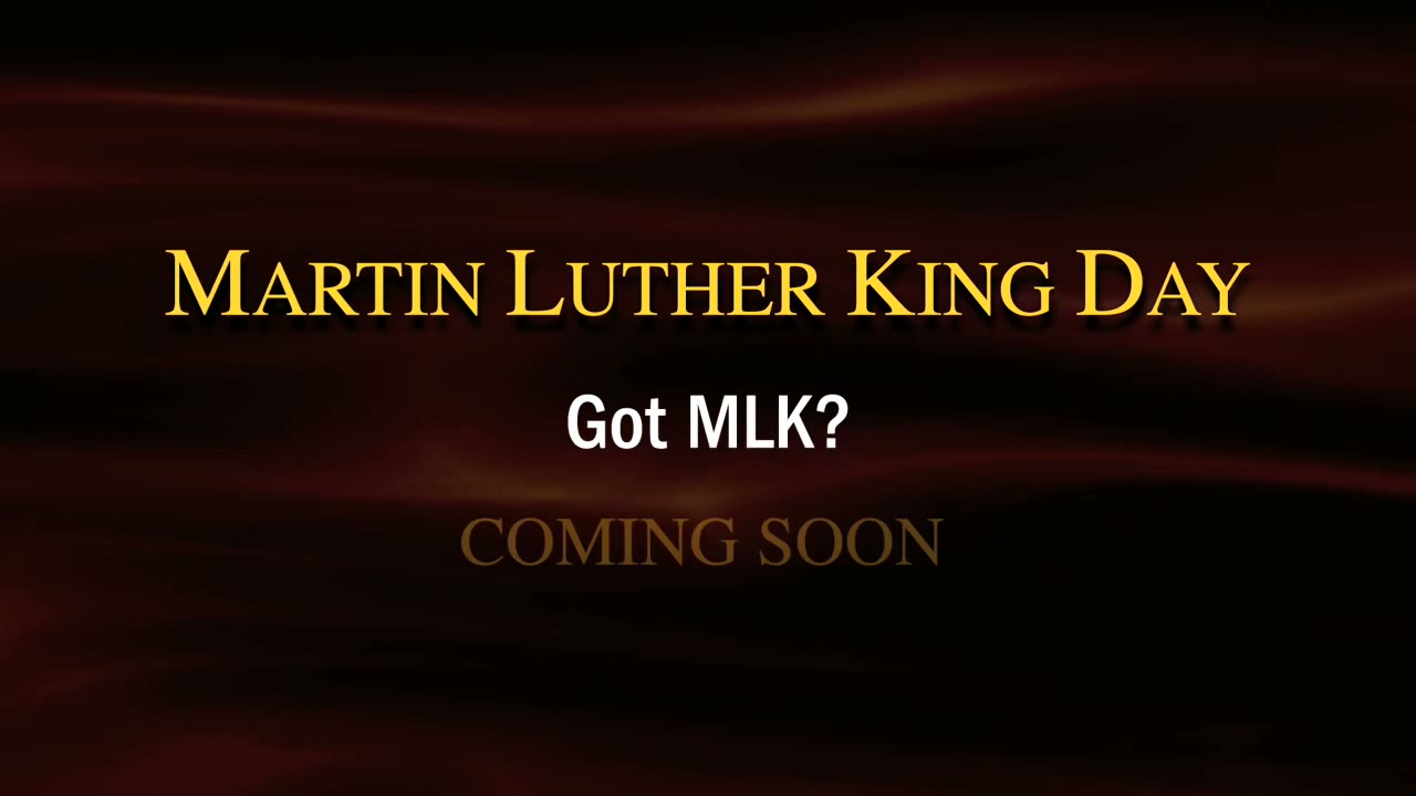 It's Martin Luther King Day.