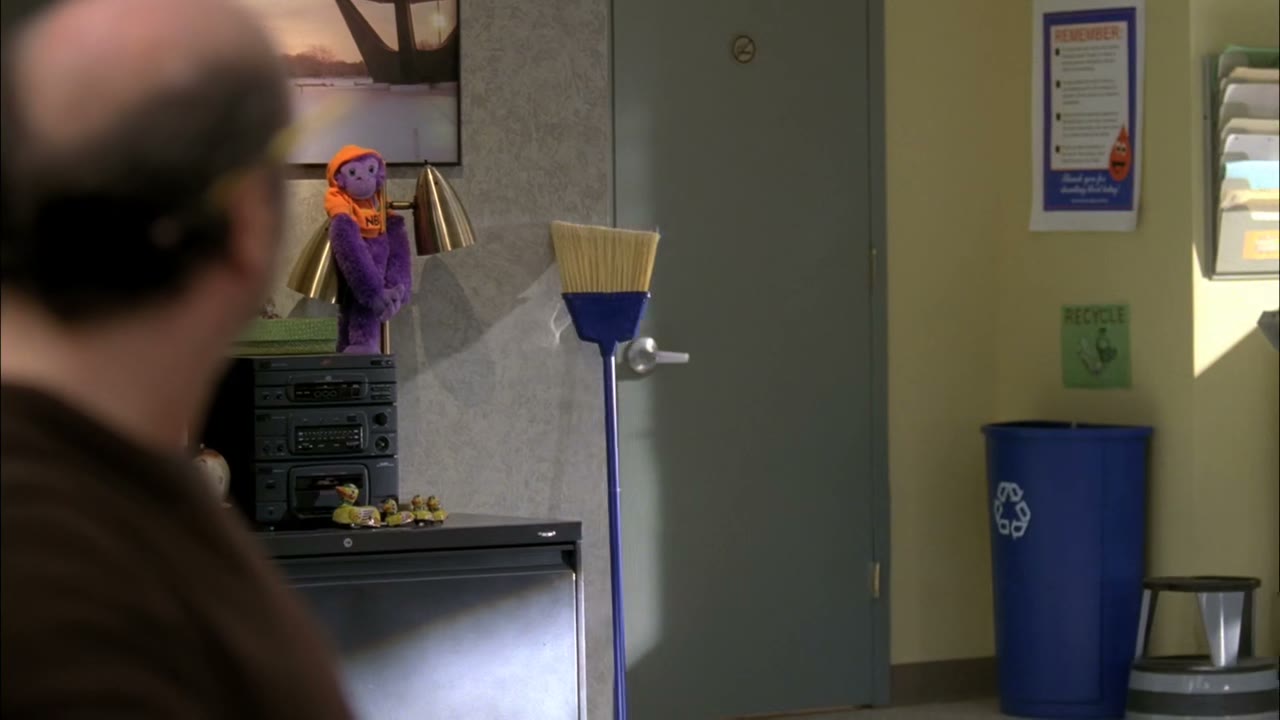Right over-- oh, that's a broom.