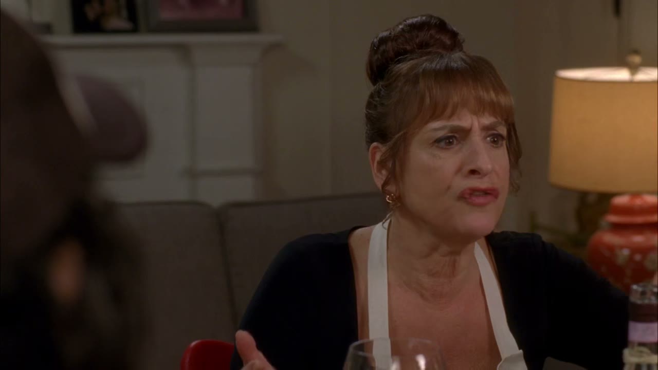You're sitting at dinner next to a beautiful older woman.