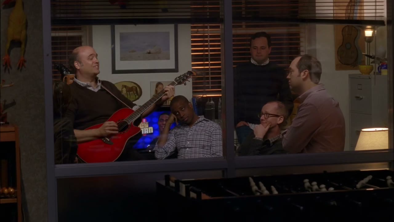 - ♪ Sing us a song, you're the guitar man ♪