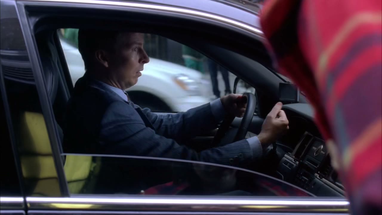 - [over megaphone] move your car.