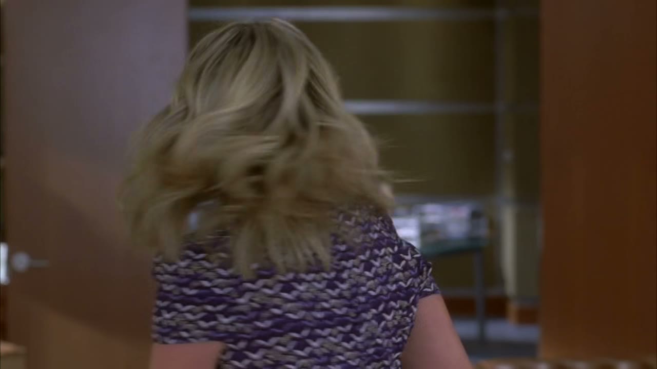 To say as she leaves?