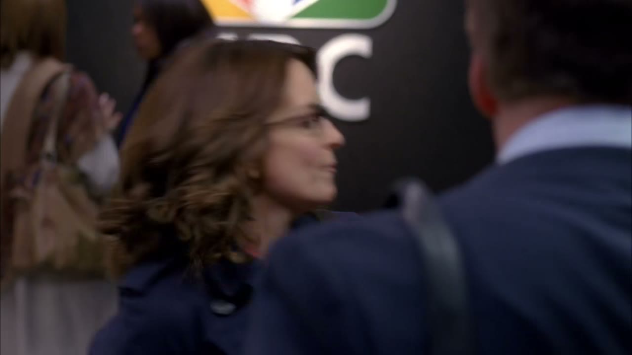 [Elevator dings]