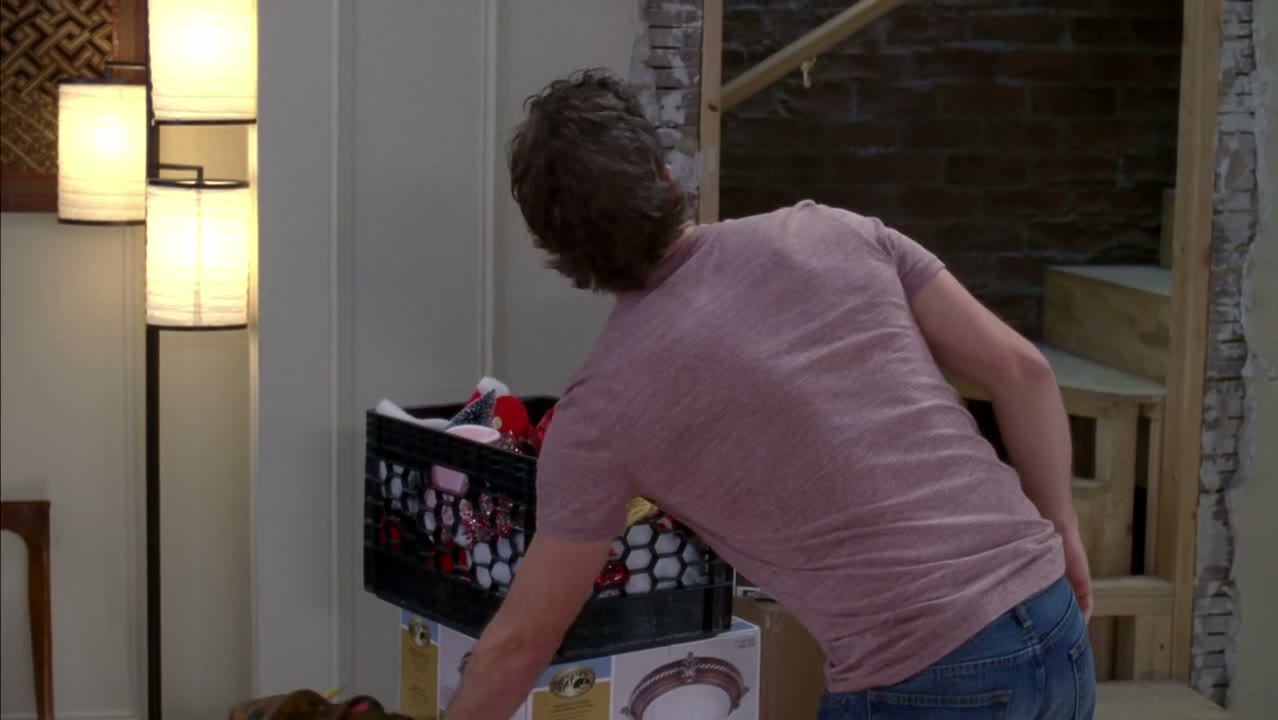 Hey, I'm gonna fix that loose baseboard upstairs.