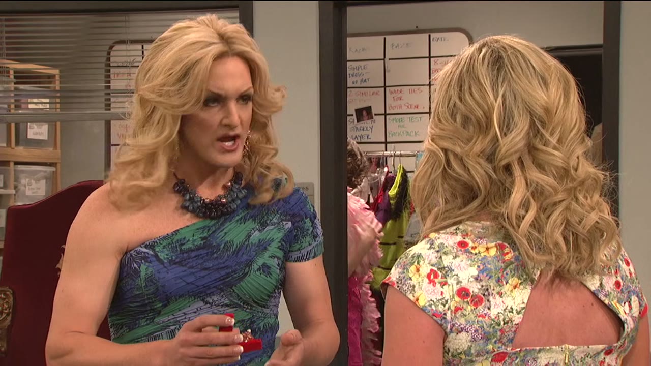 I may have a dress and a wig and a gynecologist,
