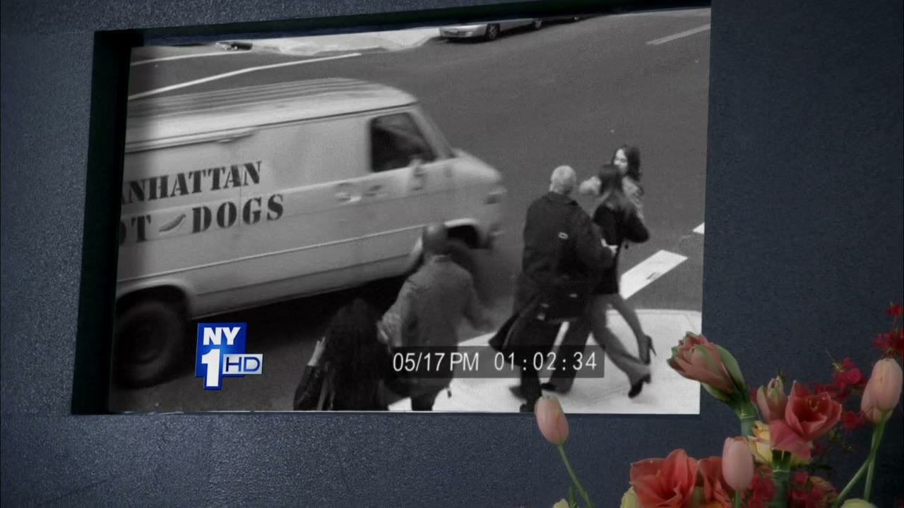 Security cameras caught the getaway van heading west