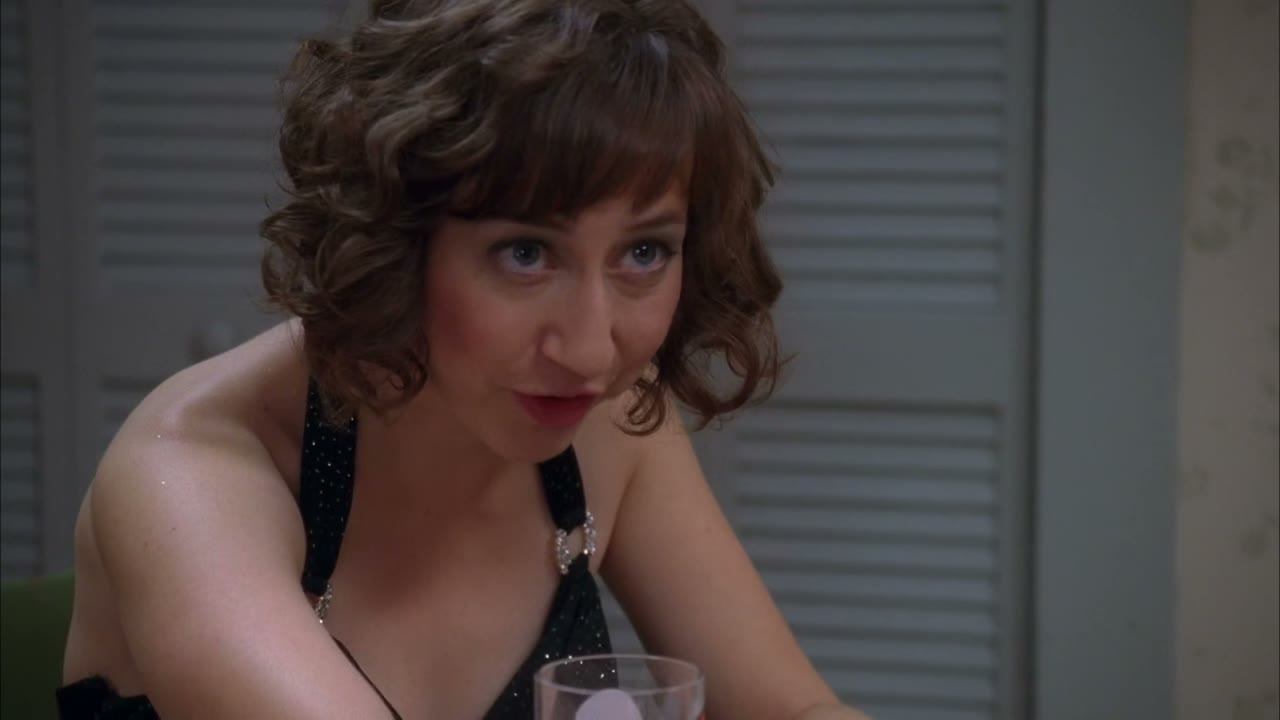 While I rubbed your foot under the table.