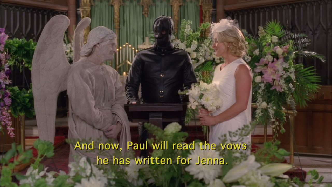 The vows he has written for jenna.