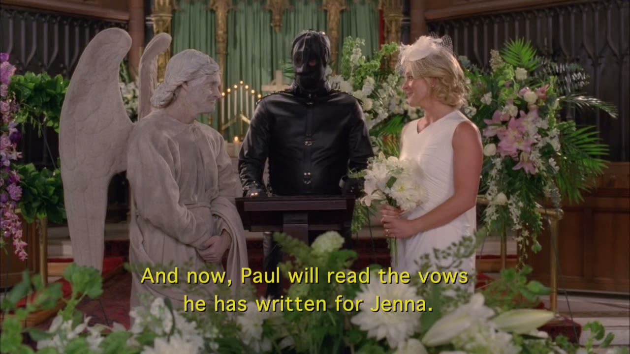 The vows he has written for jenna.