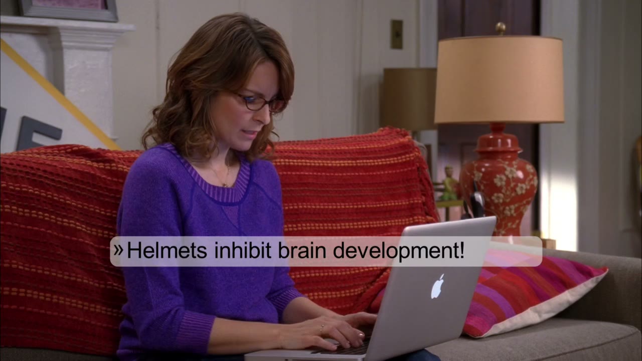Helmets inhibit brain development!
