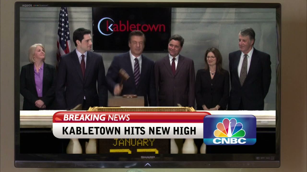 Kabletown shares closing at a new high today.