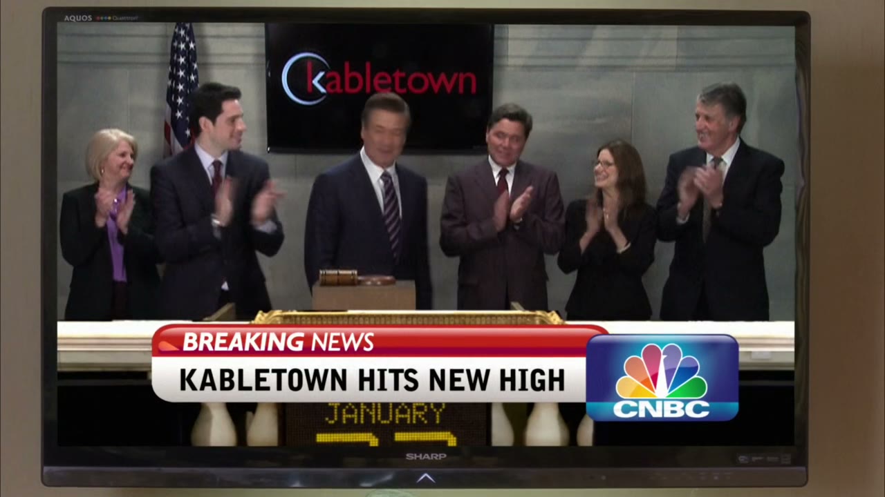 CEO Jack Donaghy, who rang the opening bell last week,
