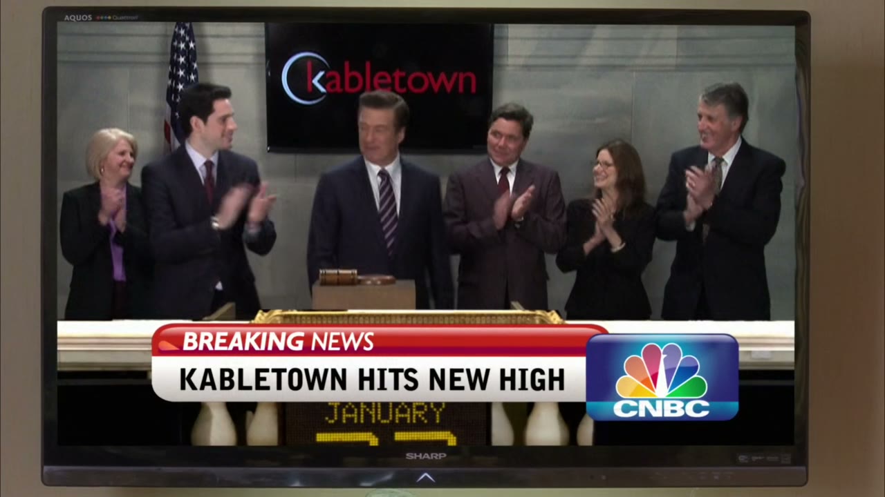 CEO Jack Donaghy, who rang the opening bell last week,