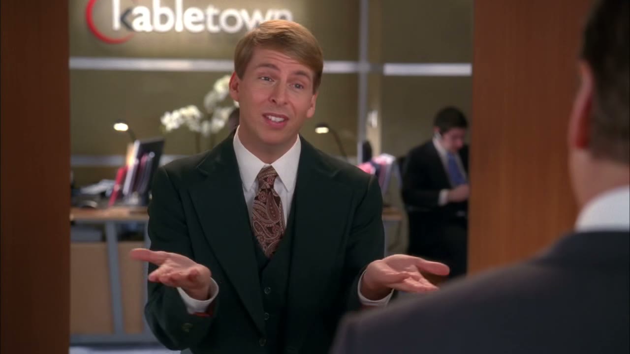 - Well, then, smile, Mr. Donaghy! - I am!